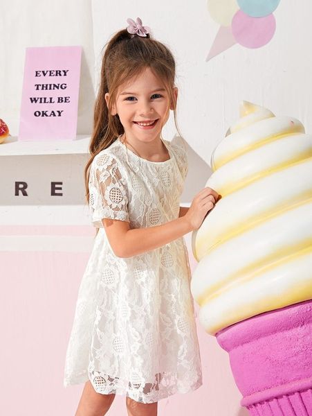 

toddler girls lace overlay dress she, Red;yellow