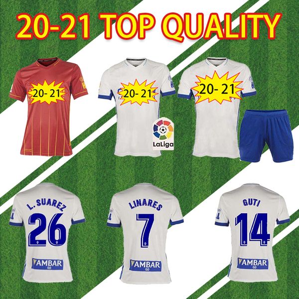 

2020 2021 real zaragoza suarez linares soccer jersey 20 21 home javi ros soccer shirt away kagawa football uniform camiseta de futbol guti, Black;yellow