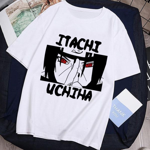 

t-shirt streetwear naruto sasuke summer harajuku cool tshirt t shirt japanese anime funny cartoon hip hop tees male, White