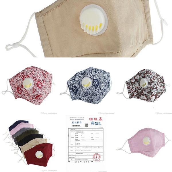 

face reusable mask pm2.5 anti-dust dhl masks washable valve protective cotton face masks ch43c 5f9t