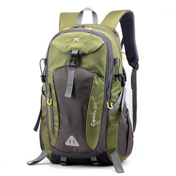 

outdoor bags 50l backpack nylon waterproof mountaineering hiking camping bag sport travel climbing cycling bags1