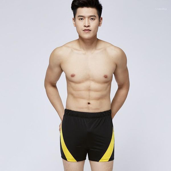 

mens swimwear fashion male clothing summer stretch nylon mens briefs striped print contrast color