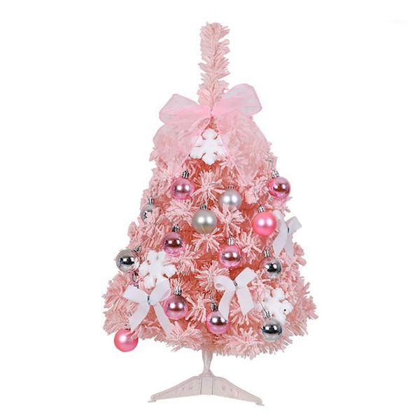 

artificial simulation christmas tree tablewaterproof ornament diy christmas flocking set xmas tree set1
