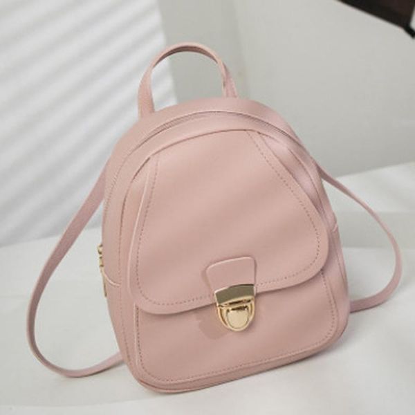 

fashion lady shoulders small backpack solid purse phone bag female school shoulder bag travel tote bagpack
