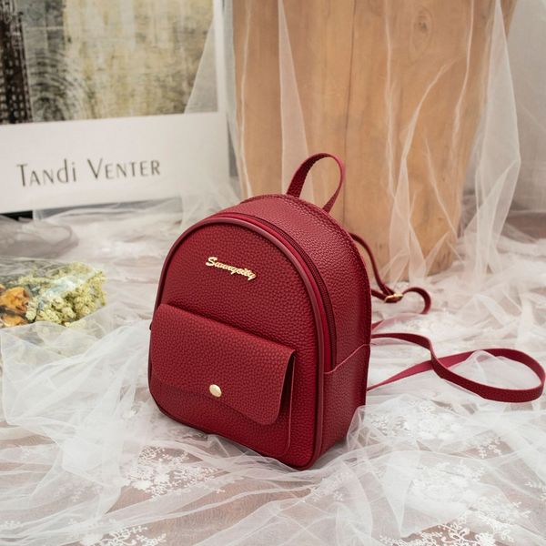 

женская 2020 лето осень новых корейских сумка bagwomen рюкзак небольшие свежие письма многофункциональными одно плечо сдвоенного пакера мешо