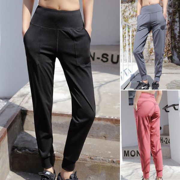 

running pants women jogging training trousers sports and fitness workout sport for with pockets loose gym1, Black;blue