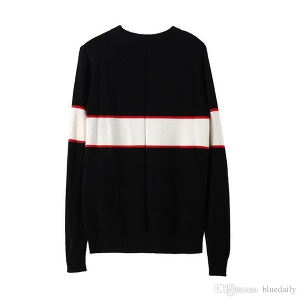 

black designer sweaters for men fashion long sleeve letter print couple sweaters autumn loose pullover sweaters for women ing, White;black