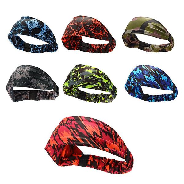 

yoga sport sweat headband for men and women practical yoga hair bands head sweat bands sports safety dance running headband, Yellow;black
