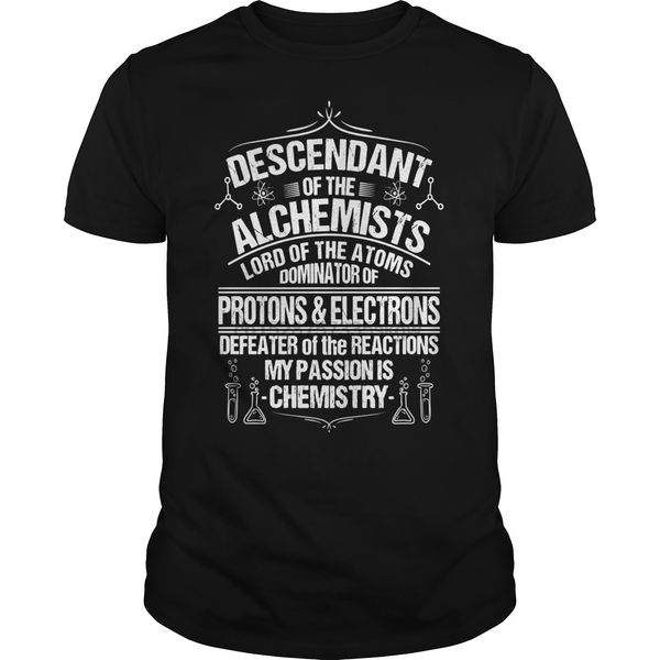 

men tshirt short sleeve t-shirt chemistry funny t-shirt alchemist science chemist humor sport hooded sweatshirt hoodie