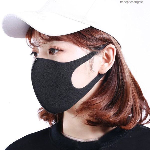 

10pcs mouth mask reusable cover usa washable pm2.5 face masks dust windproof anti pollution fashion black respirator