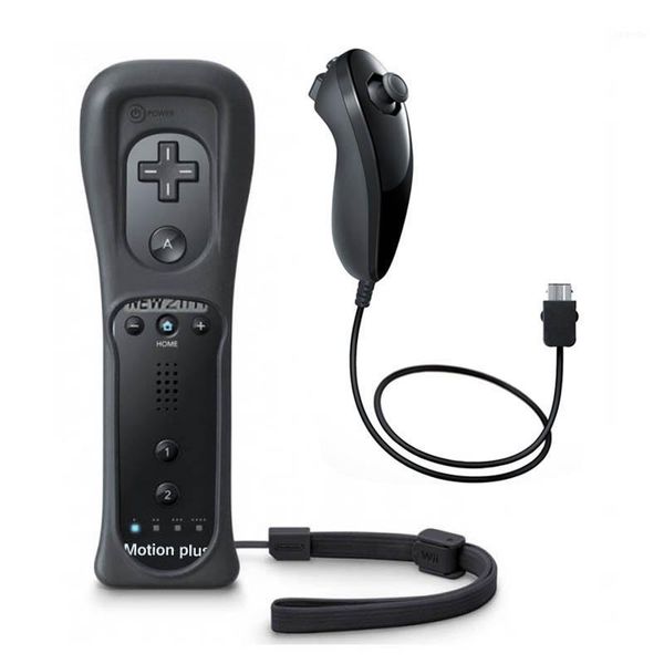 

game controllers & joysticks wireless remote gamepad controller for wii built-in motion plus with nunchuck controle joystick1