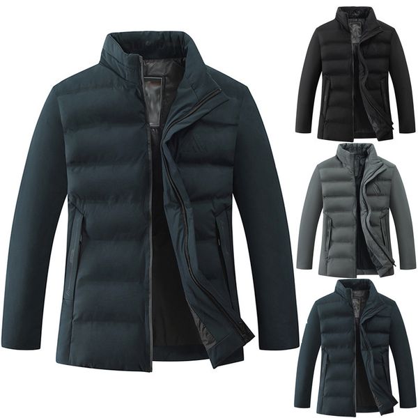 

men's new trend cotton padded clothes in autumn and winter of 2020, Black