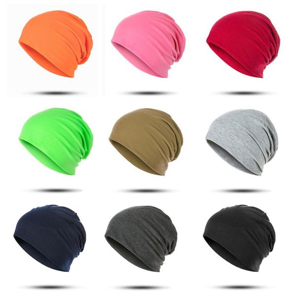 

beanie/skull caps truenjoy summer women men beanies hat solid color hip-hop snap skullies thin soft cap bonnet gorro 23 colors, Blue;gray