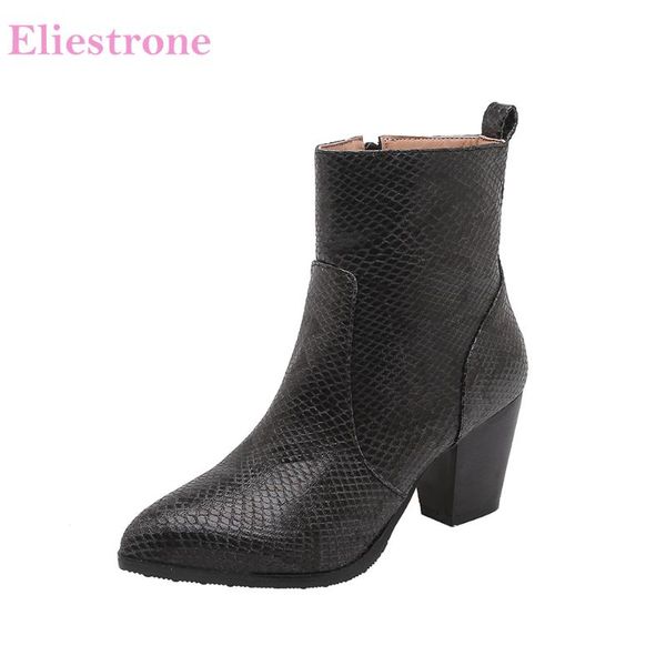 

brand new комфортное черный желтый женщины mid calf boots sexy высокие каблуки леди обувь bb037 плюс большой малый размер 10 32 43 46, Black