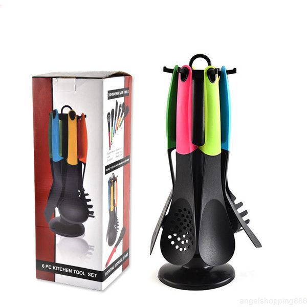 

food grade nylon kitchenware set heat resistant kitchen cooking non-stick baking tool set of 6
