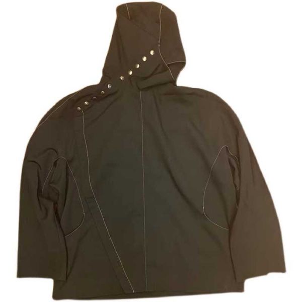 

men's jackets kiko kostadinov 18fw chemical parka graduation piece pullover hoodie, Black;brown