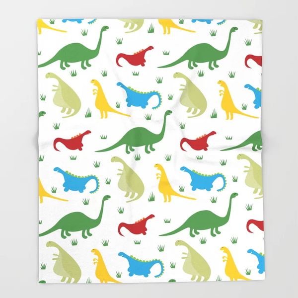 

мультфильм nordic dinosaur parade throw одеяло couch туризм пикник толстое одеяло модные покрывало аним руно бросьте одеяло