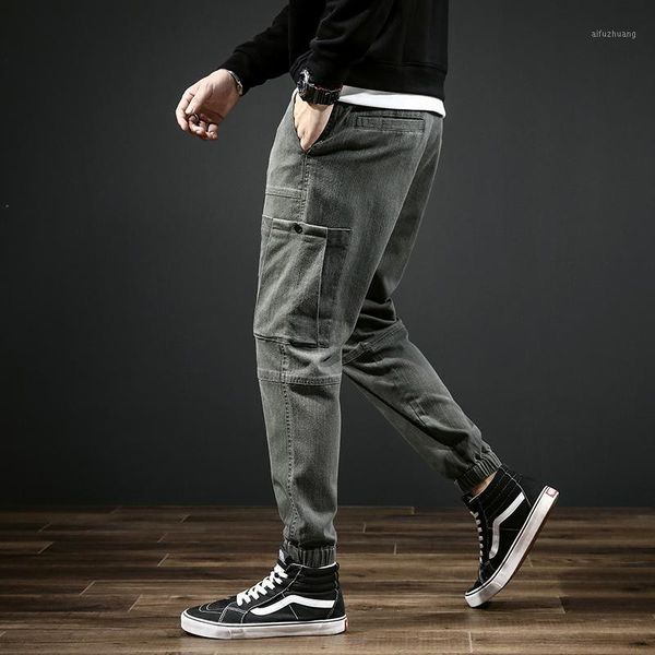 

the new haroun pants high elastic jeans are male1, Blue