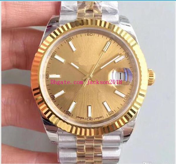 

original box paper u1 luxury wristwatches 41mm 126333 colour silver baton unworn mechanical men's watches quality, Slivery;brown