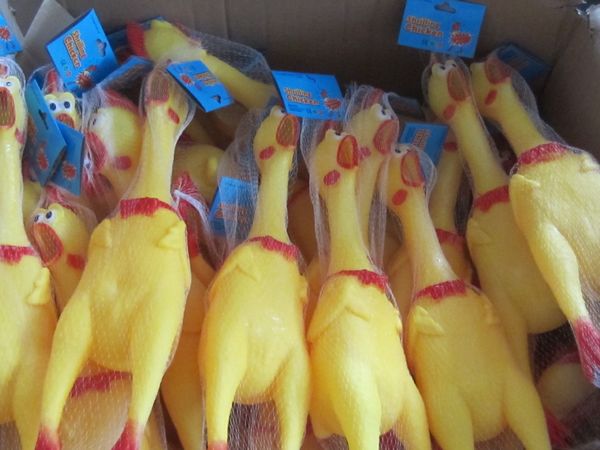 

vinyl large screaming chicken tricky vent dog toy net red screaming chicken voice pet toy