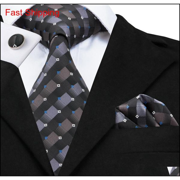 

mens fashion business neck ties set check patternsilk necktie floral qylwef dh_seller2010, Black;blue