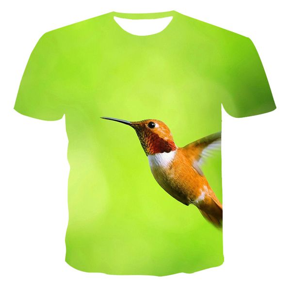 

year colorful birds flowers gray parrot 3d print shirts kawaii harajuku comics men clothing