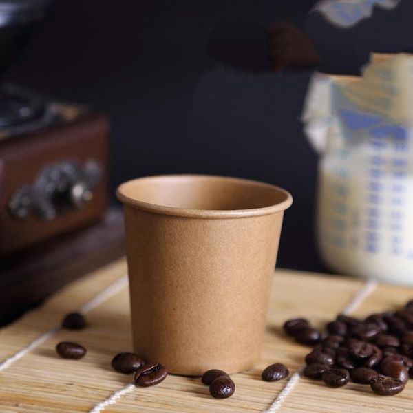 

mugs afbc 100pcs/pack paper coffee cup disposable eco friendly drinking accessories