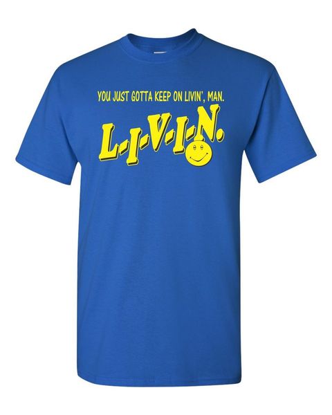

спорт livin you gotta keep livin man dazed confused s тройника рубашка с коротким рукавом скидка 100% хлопок футболки
