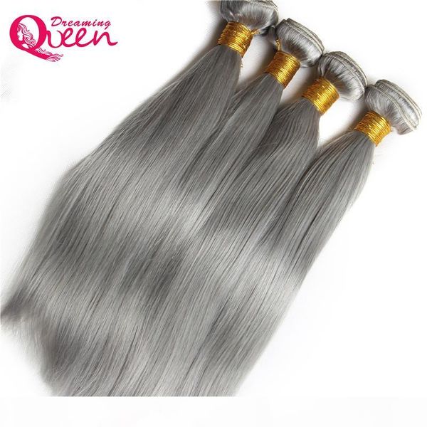 

grey straight human hair ombre brazilian virgin human hair weave gray color ombre hair extensions 3 bundles ombre weave ing, Black