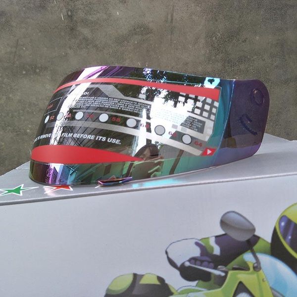 

brand malushun motorcycle helmet visor lens model 323 full face helmet visor mirror anti-uv pc lens