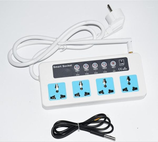 

lpsecurity with temperature sensor remote control gsm phone power power strip current light for industrial home smart socket1