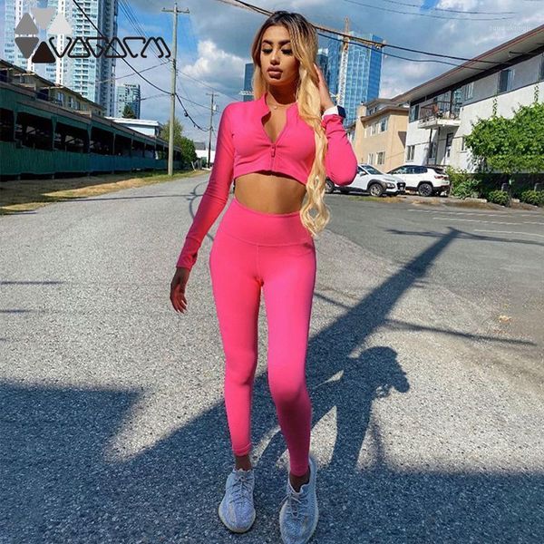 

yoga outfits 2 pcs/set sports suit women autumn and winter fashion zipper cardigan high waist tight workout clothes sportswear female1, White;red