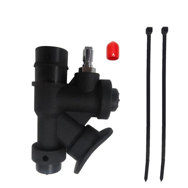 

scuba diving universal bcd power inflator with 45 degree angled mouthpiece for standard 1 inch hose k-shaped valve relief valve