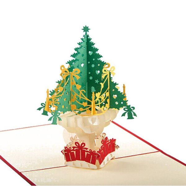

2pcs 3d christmas cards greeting handmade paper card personalized keepsakes postcards wedding birthday decor