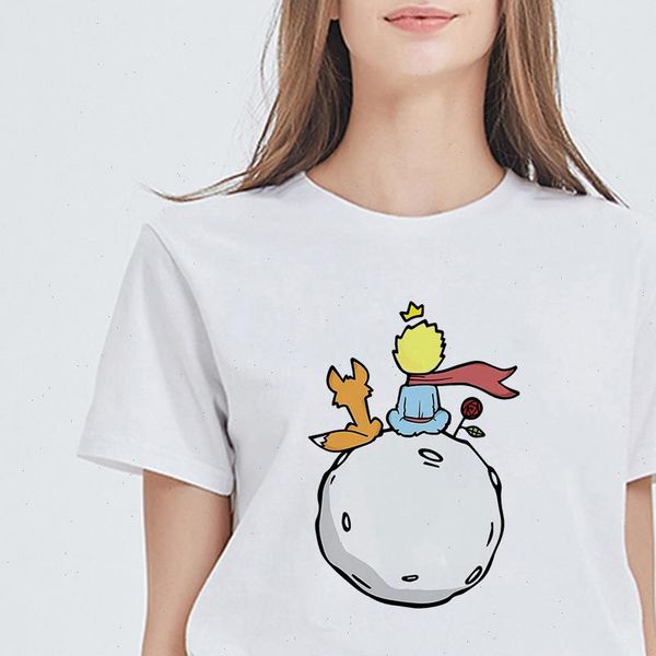 

new women t shirts harajuku plus size graphic young prince t shirts women vintage vogue cute female tshirt, White