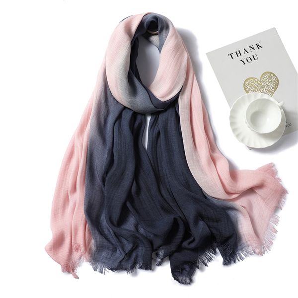 

new women scarf fashion patchwork cotton shawls and wraps lady winter scarves hijabs neck headband female foulard stoles 201026, Blue;gray