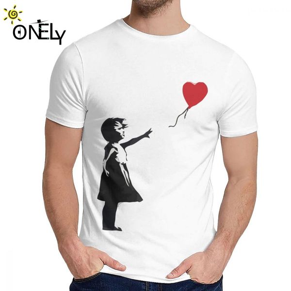 

summer man t-shirt banksy girl with balloon novelty round collar hip hop t shirt sport hooded sweatshirt hoodie