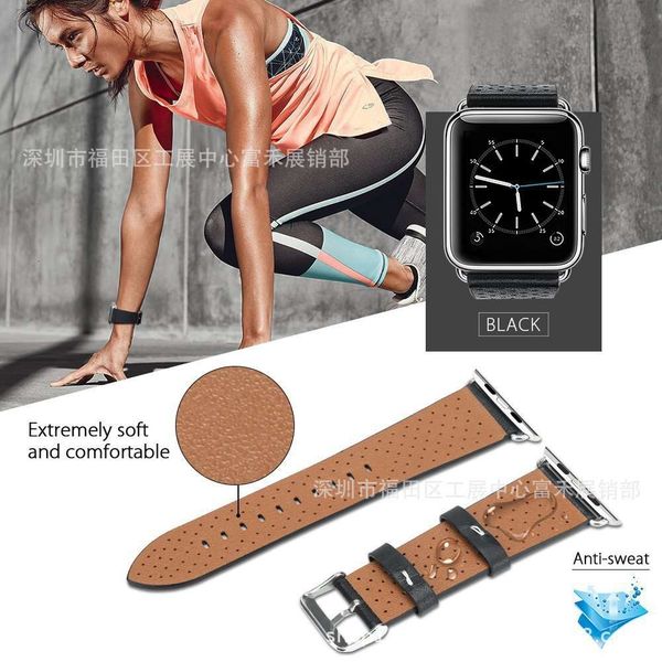 

suitable for i watch crazy horse leather wristband