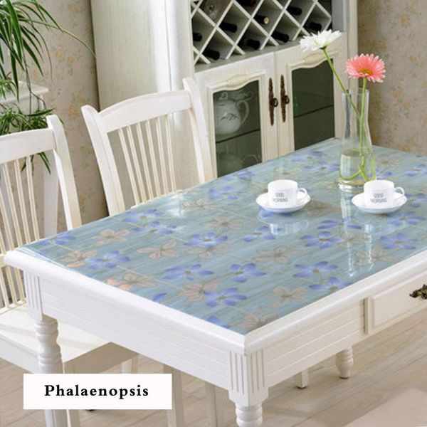 

туманный пвх скатерть прозрачный водонепроницаемый масло proof прямоугольник скатерть журнальный столик mat protector стол pad питание скате