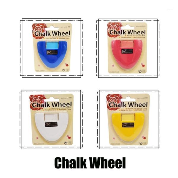 

diy sewing parts chalk wheel three colours --- rosy red / yellow / blue/white made in taiwan, Black