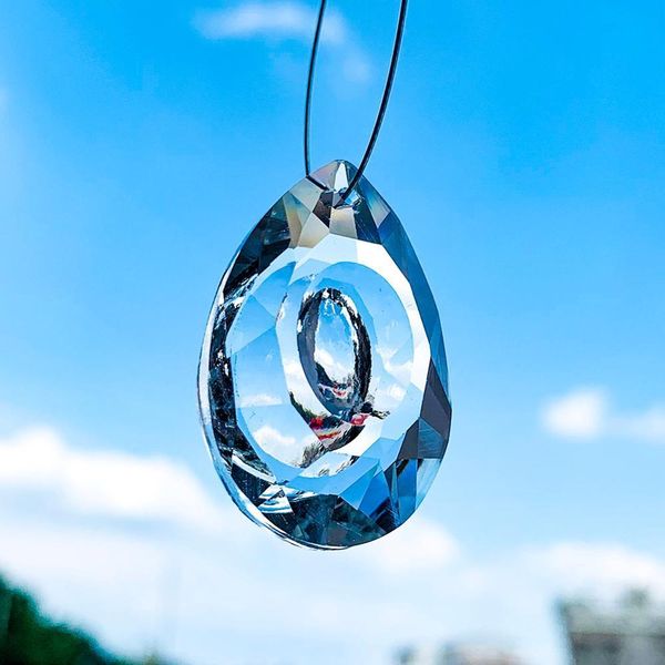 

2 5pcs pear prisms faceted crystal project pendant quartz finest loose artificial gemstone for party chirstmas wedding decor diy h bbyyai