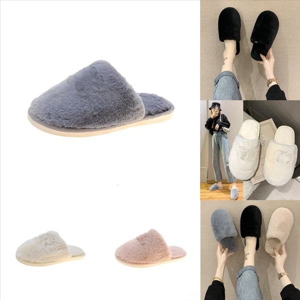 

f9i6b fashion chinese panda booties women fur slipper cartoon animals plush casual warm flat heel slides novelty slippers sonic plush, Black