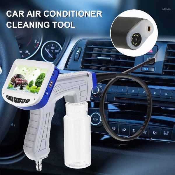 

visual cleaning gun for car air conditioner pipeline inspection camera 4.3 inch lcd display visual cleaning gun pipe endoscope1