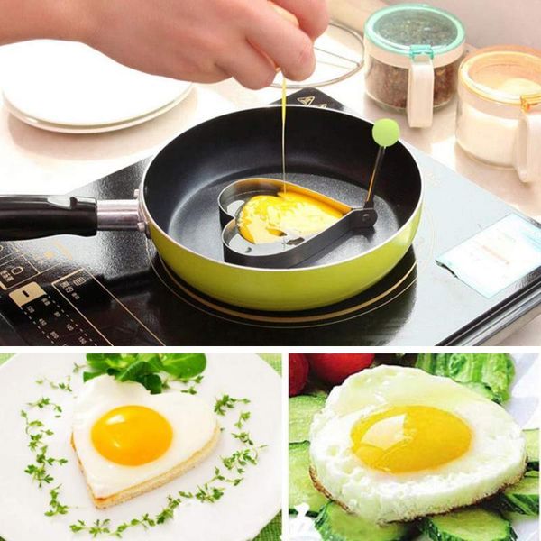 

5 style stainless steel fried egg shaper egg mould cookie mould omelette decoration frying egg pancake cooking tool kitchen tools
