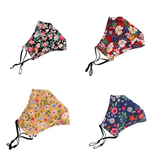 

floral print breathable foldable mouth reusable sunscreen masks face mask without filter housekeeping designer fast dhl 1 n1gtf