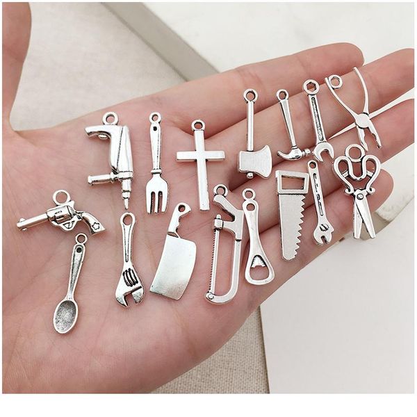 

vintage silver mixed 10/20pcs metal animal birds charms beads diy for pendant neacklace bracelet clips jewelry making bbylic