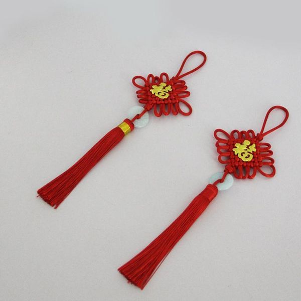 

2pc blessing chinese knots tassel keychain caps straps curtain diy jewelry making charms pendant craft accessories craft tassels h jllkoq