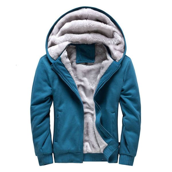 

sweater autumn hooded and men's winter baseball uniform korean sportswear warm coat washed plush, Gray