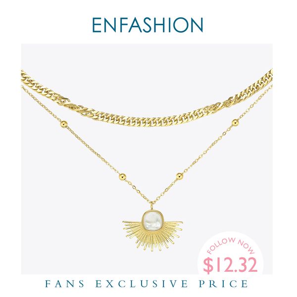 

enfashion вентилятора ожерелье женщин из нержавеющей стали цвета золота партии многослойные choker ожерелья способа femme ювелирных изделий, Silver