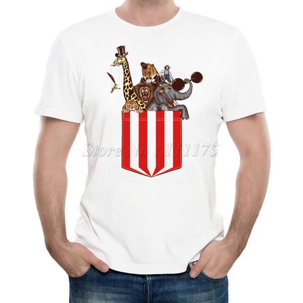 

новые поступления мода incredible карманный цирк дизайн прохладного лета tops высокого качества с коротким рукавом толстовка с капюшоном tee